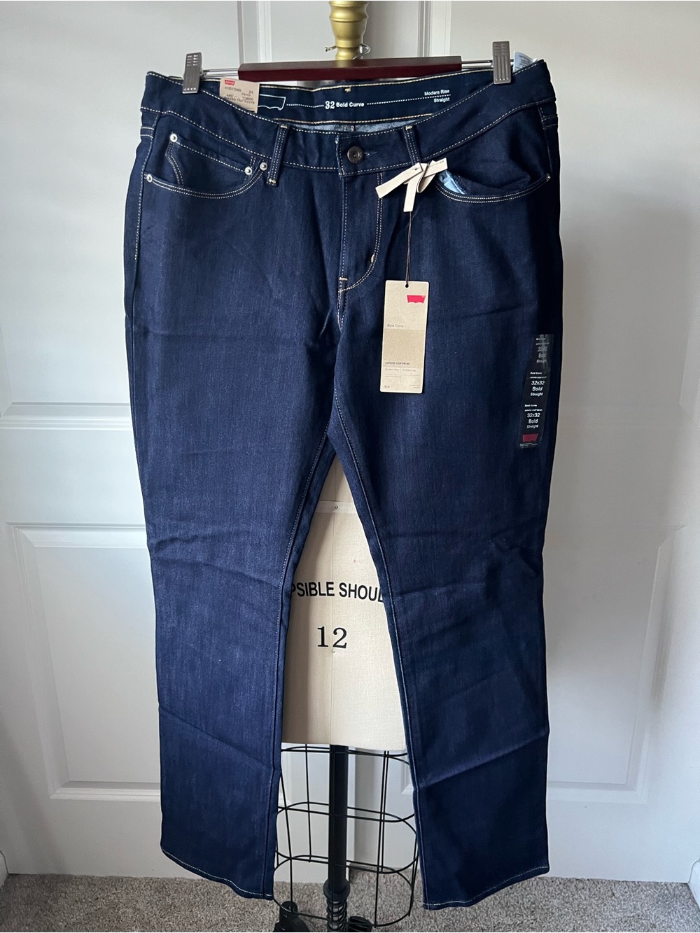 Levi's Indigo Bold Curve Straight Jeans